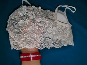 White Lace Bralette Price Dropped