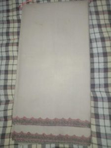 Elegant Shawl with Decorative Trim