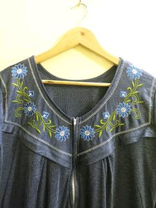 Nighty / Flower Print / Baby Fidding Zip Present