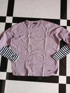 Layered Sleeve Top - Trendy Style