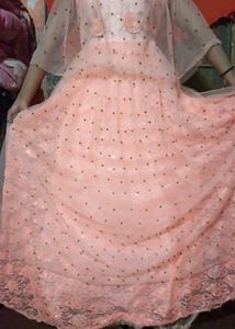 Pink Embellished Party Dress