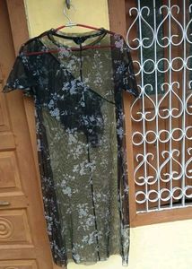 Party Wear Transpaent Midi Dress