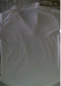 Cute White T-Shirt with Bow