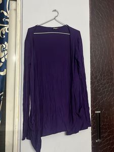 Purple Open Front shrug