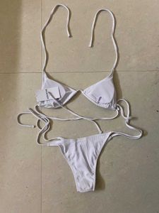 Ribbed String Bikini