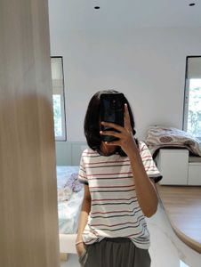Classic Striped Cotton T-Shirt – Relaxed Fit