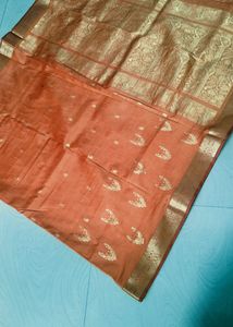 Orange Colour Pure Kanchi Pattu Saree