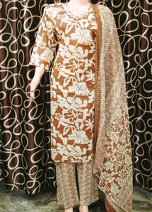 Party Wear Cotton Kurti Set