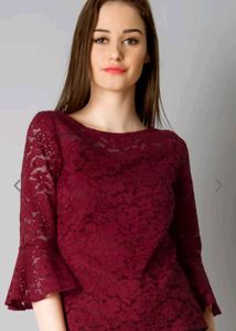 Red Lace Top