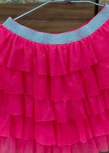 Cute Pink Ruffle Skirt