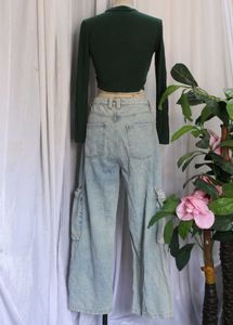 High Rise Wide Leg Jeans