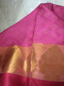 Pink Paisley Saree