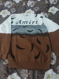 Amiri Feather Design Sweater