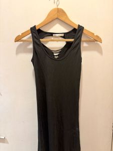 Black Maxi Dress With Strappy Back
