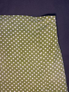 Green Polka Dot Mini Skirt
