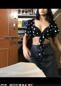 Saubhagya Polka Dot Blouson Top