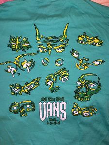 Vans Turquoise Graphic Tee - Medium