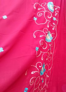 Saree With Embroidery 🌺