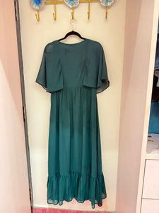 Emerald Green Floral Maxi Dress