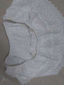 White Eyelet Off-Shoulder Top