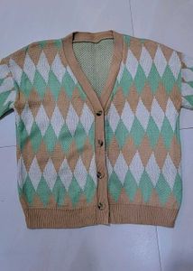 Checkered Korean Cardigan