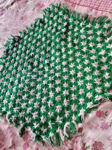 Crocheted Throw Blanket Hexagonal  3.2ft