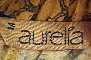 Yellow Patterned Cropped Wide Leg Pants