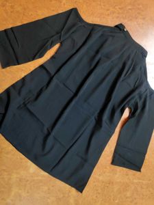 Cold Shoulder Black Top