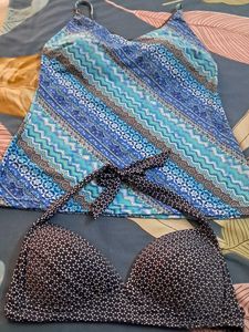 Combo Of  Two  Imported Fabric Top N  Bra