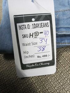 H@40 Size-34 (Sale) Latest Ladies high waist Jeans