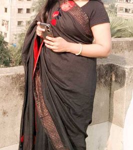 Saree Back And White
