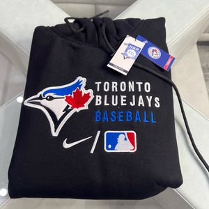 NIKE BLACK BLUE JAYS HOODIE XXXL 3XL
