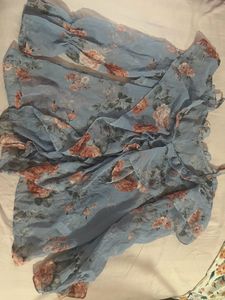 Floral Ruffle Top