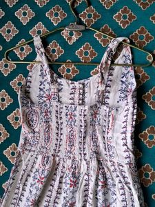White Printed Dress