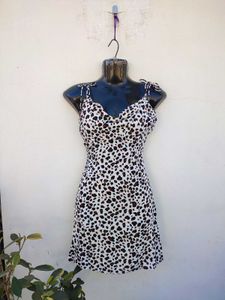 Beautiful Leopard Print Cowl Neck Dress