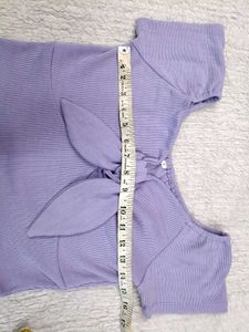 Cute Lavender Pintrest Tie-Front Top