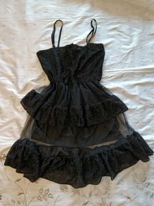 Sparkly Black Party Dress/Myntra