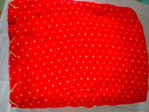 Red Embroidered Saree