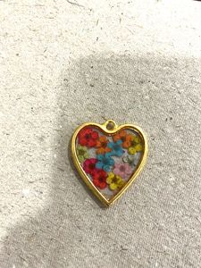 Handmade Floral Heart Pendant