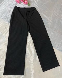 Pinstripe Wide Leg Trousers