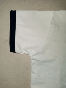 Unique White And Blue Crop Top 🤍💙