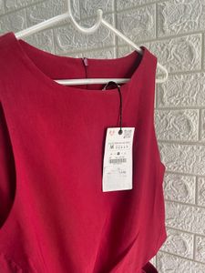 Zara Red Midi Dress