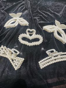 Pearl Hair Claw Clip Set