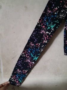 Abstract Print Crop Top