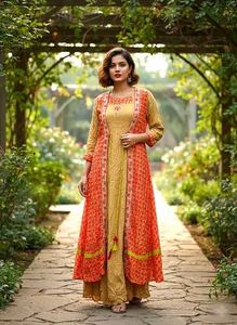 Aarya Designer exclusive Kurti and Shrug