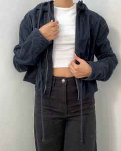 Hollister Blue Jacket with Tie Detailing Size XS