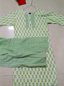 Kurta set green