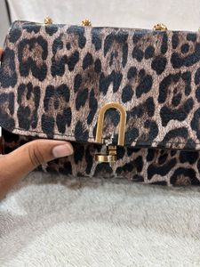 Leopard Print Chain Bag
