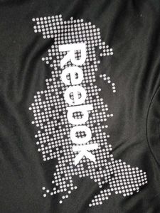 Reebok Black Graphic T-Shirt Gym wear