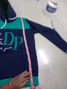 girls Stylish woolen Hoodie